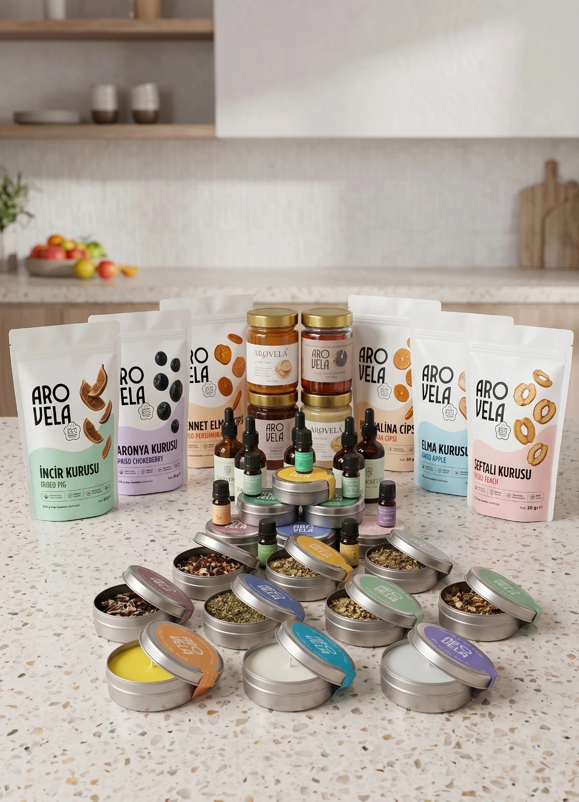 Arovela — natural herb products, essential oils and dried fruits